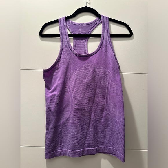 Lululemon run swiftly purple racerback tank workout gym yoga athleisure hiking 6 - Picture 6 of 11